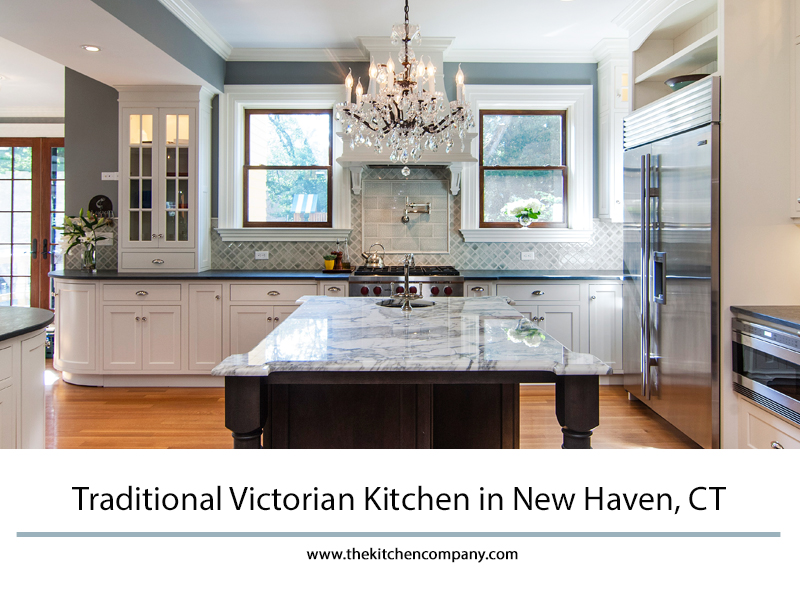 traditional victorian kitchen in new haven